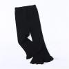 Toddler Girls Flare Slim Leggings Ruffle Bell Bottoms Yoga Bootcut Pants Pull on High Elastic Waist (Black, 4-5 Years) view 3