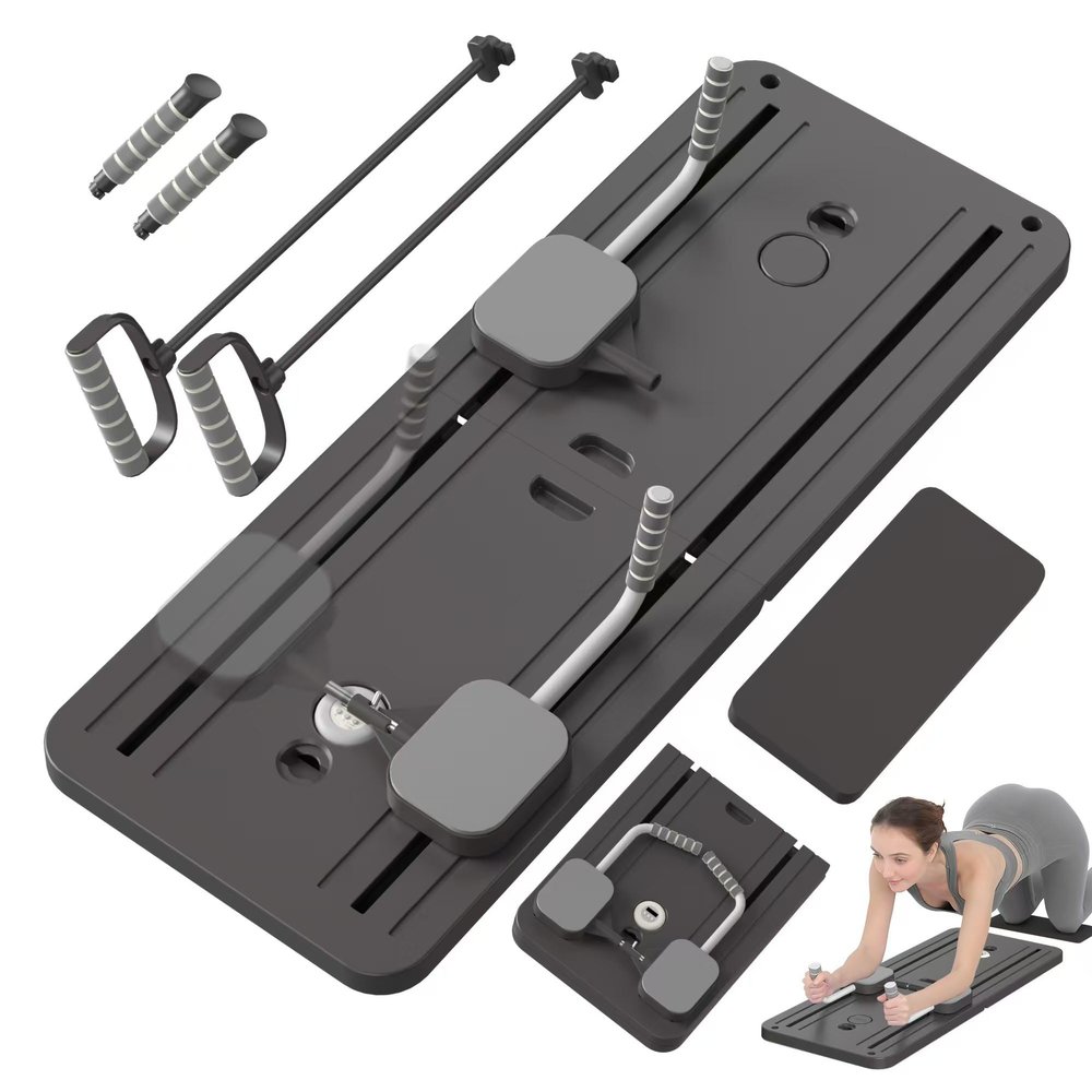 Pafal Pilates Board, Multifunctional Abdominal Board, Ab Core Trainer, Ab Trainer Machine, Ab Board, Exercise Board, Abs Workout Equipment, Core Workout Equipment (Black)
