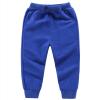Kids Toddler Baby Boys Girls Pull on Joggers Thick Plain Baggy Sweatpants Loose Tapered Trousers (Blue, 18-24 Months) view 1