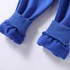 Kids Toddler Baby Boys Girls Pull on Joggers Thick Plain Baggy Sweatpants Loose Tapered Trousers (Blue, 18-24 Months) view 3
