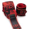 PR Personal Record Heavy Duty Premium Wrist Wraps, More Elasticity, Reinforced Stitching, Extra Wide Strap, Strong Thumb Loop, Larry Wheels Weightlifting Wraps, Lifting Wrist Wraps (Red Camo) view 1
