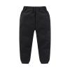 Kids Boy Girl Corduroy Pants School Pants Pull on Joggers Baggy Sweatpants High Elastic Waist (Black, 9-10 Years) view 1