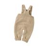 Baby Girls Boys Knit Suspender Romper Solid Sleeveless Overalls Sweater Jumpsuit Fall Winter Little (Khaki, 0-6 Months) view 3