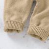 Baby Girls Boys Knit Suspender Romper Solid Sleeveless Overalls Sweater Jumpsuit Fall Winter Little (Khaki, 0-6 Months) view 4