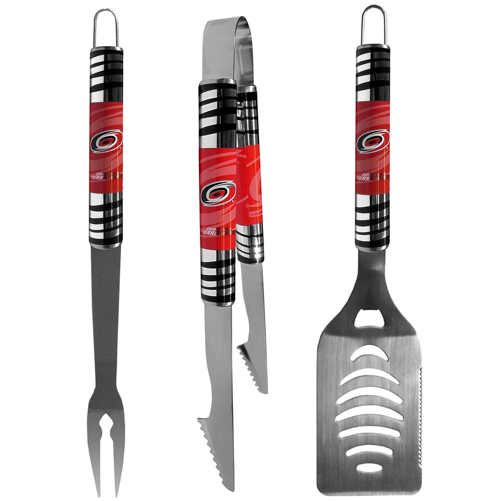 Siskiyou Sports NHL Carolina Hurricanes 3 pc Tailgater BBQ Tools, One Size, Team Colors