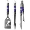 Siskiyou Sports NCAA Kansas State Wildcats 3 pc Tailgater BBQ Tools, One Size, Team Colors view 1