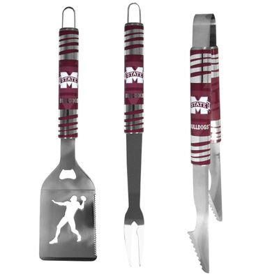 Siskiyou Sports NCAA Mississippi State Bulldogs 3 pc Tailgater BBQ Tools, One Size, Team Colors