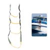 4 Step Boat Rope Ladder, Canoeing Rope Ladder, Folding Swim Ladder with Anti Slip Steps, for Sailboat Kayak view 3