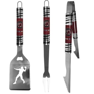 Siskiyou Sports NCAA South Carolina Fighting Gamecocks 3 pc Tailgater BBQ Tools, One Size, Team Colors
