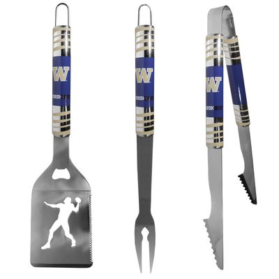 Siskiyou Sports NCAA Washington Huskies 3 pc Tailgater BBQ Tools, One Size, Team Colors