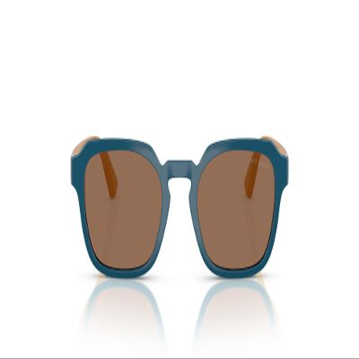 Vogue Eyewear VJ2025 Sunglasses, Full Blue/Dark Brown, 46 mm