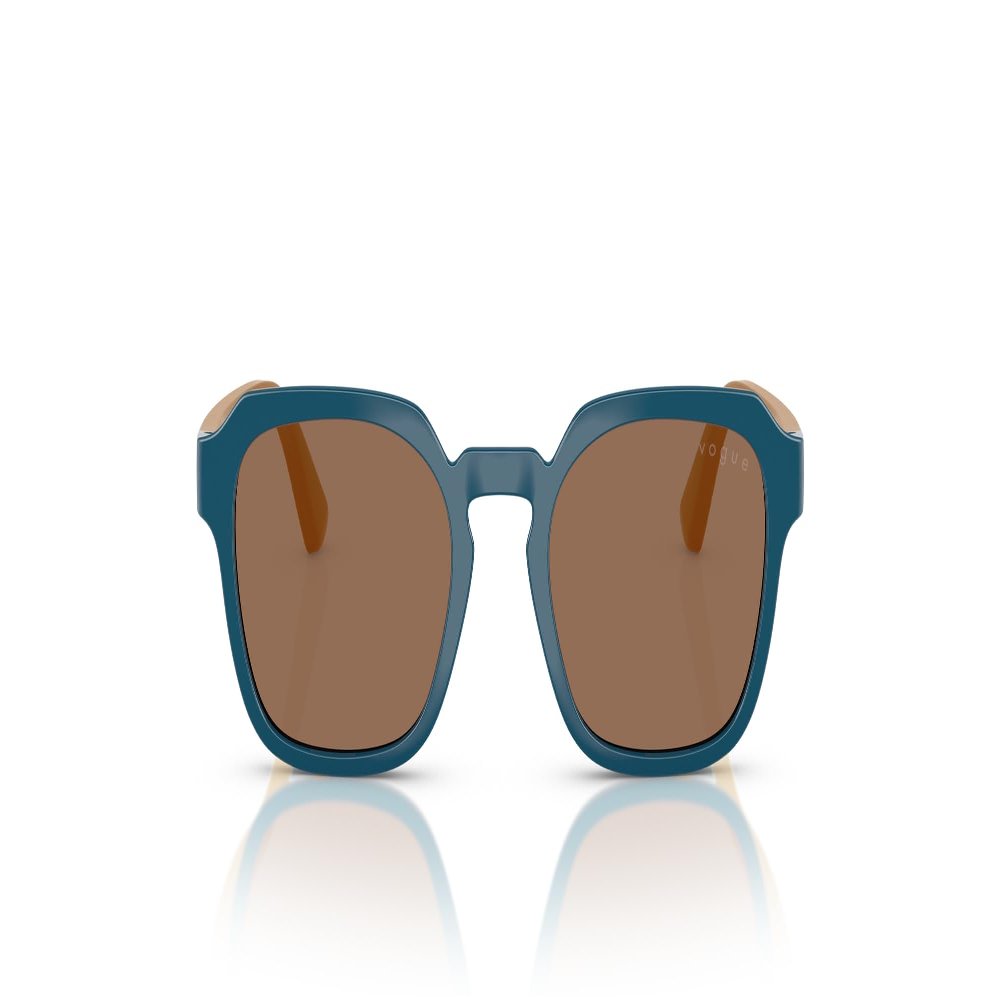 Vogue Eyewear VJ2025 Sunglasses, Full Blue/Dark Brown, 46 mm