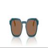 Vogue Eyewear VJ2025 Sunglasses, Full Blue/Dark Brown, 46 mm view 1