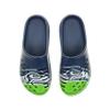 FOCO Men's NFL Colorblock Big Logo Clog, Seattle Seahawks, Medium view 2