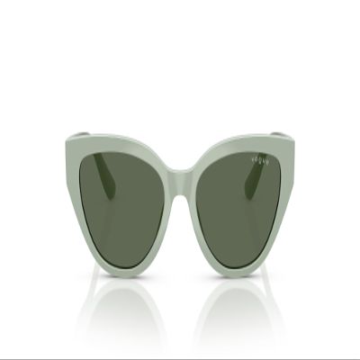 Vogue Eyewear VJ2026 Sunglasses, Full Light Green/Dark Green, 50 mm
