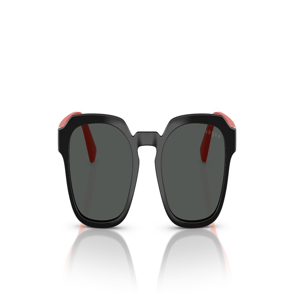 Vogue Eyewear VJ2025 Sunglasses, Black/Dark Grey, 46 mm