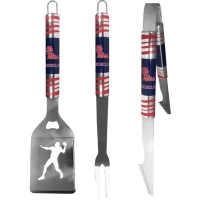 Siskiyou Sports NCAA Mississippi Rebels 3 pc Tailgater BBQ Tools, One Size, Team Colors