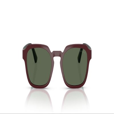 Vogue Eyewear VJ2025 Sunglasses, Full Bordeaux/Dark Green, 46 mm