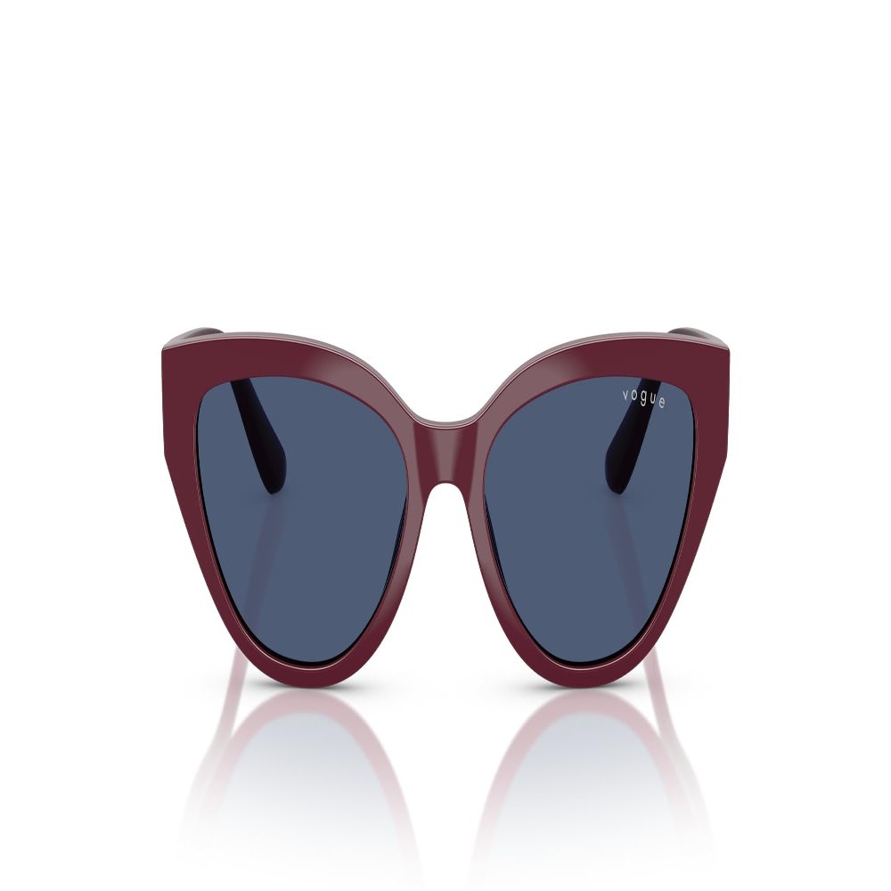 Vogue Eyewear VJ2026 Sunglasses, Full Cherry/Dark Blue, 50 mm