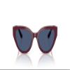 Vogue Eyewear VJ2026 Sunglasses, Full Cherry/Dark Blue, 50 mm view 1