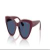 Vogue Eyewear VJ2026 Sunglasses, Full Cherry/Dark Blue, 50 mm view 2