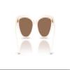 Vogue Eyewear VJ2026 Sunglasses, Ivory/Dark Brown, 50 mm view 4