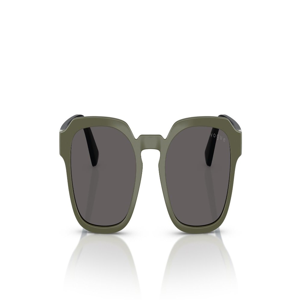 Vogue Eyewear VJ2025 Sunglasses, Full Army Green/Black Smoke, 46 mm