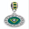 UNCW Crystal Charm-Compatiable with Pandora Style Bracelets view 1