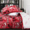 FOCO Detroit Red Wings NHL Team Color Bed in a Bag Comforter Bedding 5 Piece Set - Full view 4