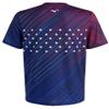Mizuno Men's Patriot Star Printable Short Sleeve, Medieval Blue view 2
