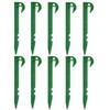 10 Pack Plastic Tent Stakes, Heavy Duty Tent Pegs Ground Pegs Garden Landscape Stake for Campings Outdoor and Garden Netting Lawn view 1