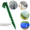 10 Pack Plastic Tent Stakes, Heavy Duty Tent Pegs Ground Pegs Garden Landscape Stake for Campings Outdoor and Garden Netting Lawn view 2