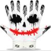 Joker Football Receiver Gloves Jester Sticky Tacky Elite Pro Grip Super Sports Palms Performance Boost Your Game Skin Tight Kids Boys Sizes Youth Adult Men Wide Villain Battle USA (Youth Small) view 1