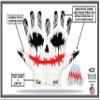 Joker Football Receiver Gloves Jester Sticky Tacky Elite Pro Grip Super Sports Palms Performance Boost Your Game Skin Tight Kids Boys Sizes Youth Adult Men Wide Villain Battle USA (Youth Small) view 2