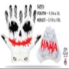 Joker Football Receiver Gloves Jester Sticky Tacky Elite Pro Grip Super Sports Palms Performance Boost Your Game Skin Tight Kids Boys Sizes Youth Adult Men Wide Villain Battle USA (Youth Small) view 4