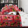 FOCO Chicago Blackhawks NHL Team Color Bed in a Bag Comforter Bedding 5 Piece Set - Full view 4