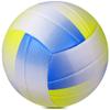 PECOGO Volleyball Size 5 PU Leather Soft Indoor Outdoor Volleyballs Sports Training Game Play Ball for Beginner, Teenager, Adult, 8.2 (Yellow+Blue) view 2