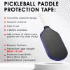 PICKLETECH Pickleball Paddle Protection Tape - Paddle Head Edge Guard - Racket Edge Protection Tape -Fit Perfectly Curved Edge -No Wrinkling Navy Blue view 4