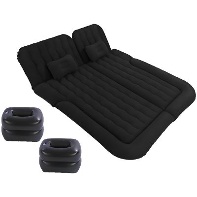 USGTYUS Car Inflatable Mattress for Nissan Pulsar Rouge Sentra Titan NAVARA Outdoor Travel Inflatable Air Mattress Comfort and Durability Car Sleeping Mattress,A-Inflatable Cushion + Back seat