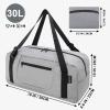 HOLYLUCK Foldable Travel Duffel Bag For Women & Men Luggage Great for Gym -Light grey view 2