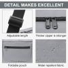 HOLYLUCK Foldable Travel Duffel Bag For Women & Men Luggage Great for Gym -Light grey view 4