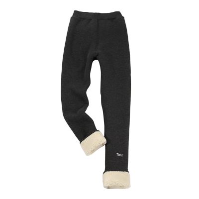 Winter Girls Cotton Fleece Lined Leggings Pants Thermal Leggings Toddler Baby Girls Warm (Dark Gray, 12-24 Months)