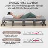 Folding Bed with Mattress, Foldable Bed with Wheels, Fold Up Bed with Adjustable 6 Position, Portable Foldable Guest Bed for Home, Office Nap and Outdoor, Easy Storage and Move(190x60cm/74.8 x 23.6in) view 4