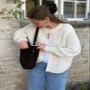 Wyeysyt Womens Cardigan Sweater Button Down Long Sleeve Chunky Soft Knit Sweater Fall Open Front Loose Casual Cardigan Coat(Beige-M) view 2