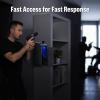 ADIMO Gun Safe for Handgun, Handgun Safe Accessories for Wall and Nightstand, Bedside Handgun Safe w/ 3-6 Digit Code, Silent Mode LED Light for Quick Access, Hidden Pistol Safe for Car/Truck/Bedside view 2