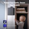 ADIMO Gun Safe for Handgun, Handgun Safe Accessories for Wall and Nightstand, Bedside Handgun Safe w/ 3-6 Digit Code, Silent Mode LED Light for Quick Access, Hidden Pistol Safe for Car/Truck/Bedside view 3