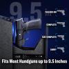 ADIMO Gun Safe for Handgun, Handgun Safe Accessories for Wall and Nightstand, Bedside Handgun Safe w/ 3-6 Digit Code, Silent Mode LED Light for Quick Access, Hidden Pistol Safe for Car/Truck/Bedside view 4