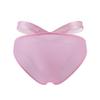 JOCKMAIL Men's Thong Underwear Sexy Men's Ice Silk Thong Bikini Low Rise Soft Underwear (US, Alpha, X-Large, Regular, Regular, Pink) view 3