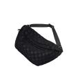 CRRong Women's Summer Fashionable Plaid Pattern Zipper Belt Bag,Women's Large Capacity Shoulder Messenger Bag Waist Bag (Black,L) view 1