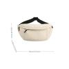 CRRong Women's Summer Fashionable Plaid Pattern Zipper Belt Bag,Women's Large Capacity Shoulder Messenger Bag Waist Bag (Black,L) view 4